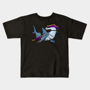 Hammerhead Shark Pirate Kids T-Shirt